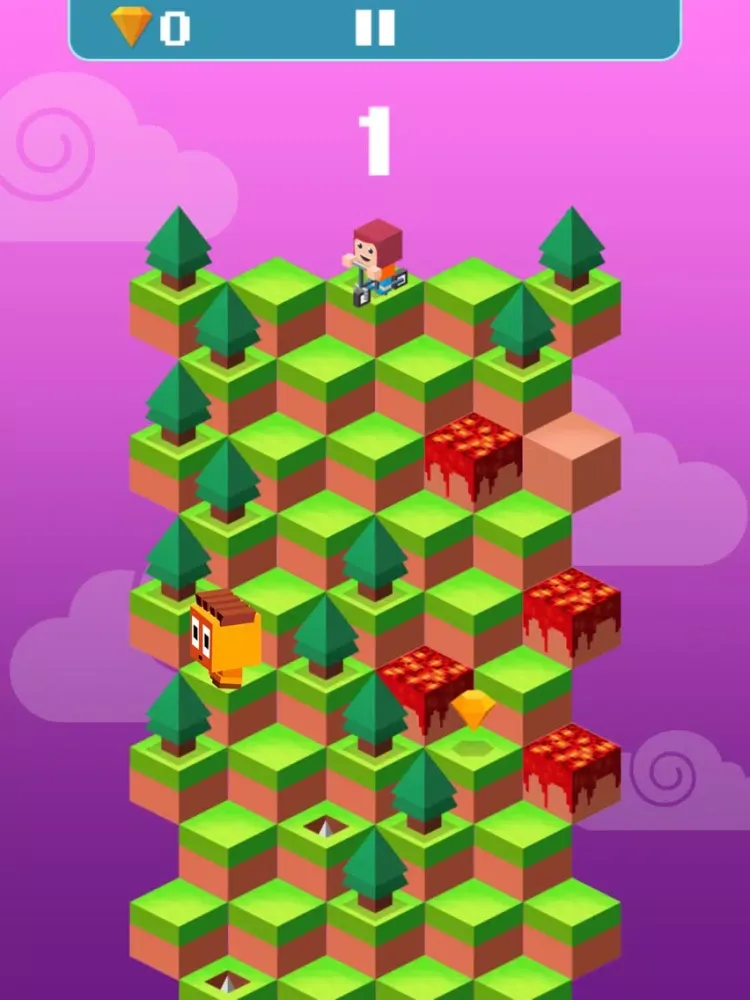 Hill Climb Down - Hop Down Challenge iPad  Screenshots