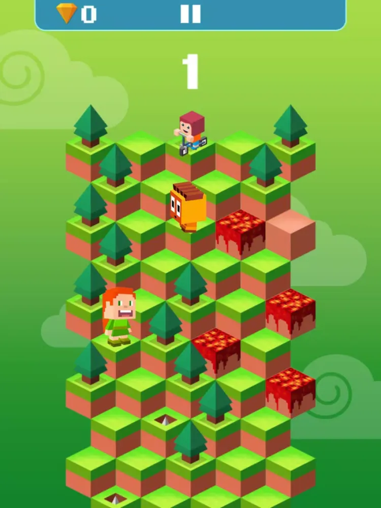 Hill Climb Down - Hop Down Challenge iPad  Screenshots