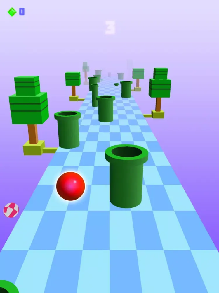 Zrzuty ekranu Smashy Sky Road : Endless Roll The Ball iPad 