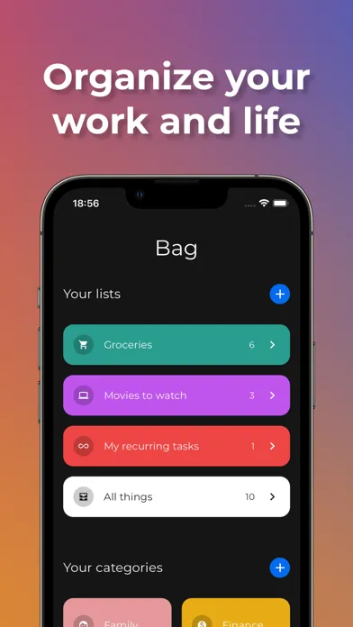 Zrzuty ekranu Rocket 135: To-Do List & Tasks
