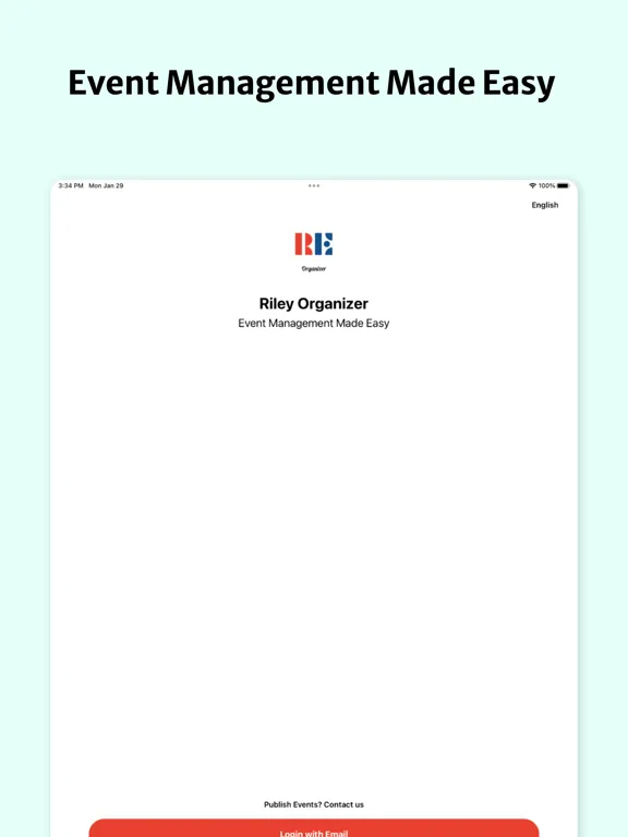 Riley for Event Organizers iPad 应用截图