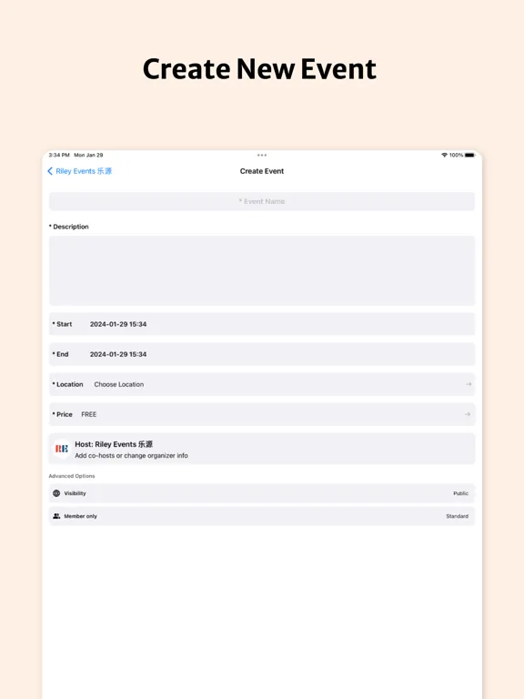 Riley for Event Organizers iPad 应用截图