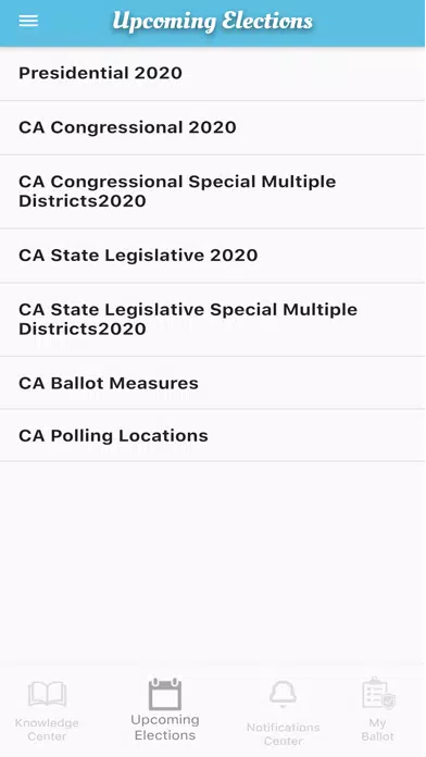 Capturas de tela do Let's Vote Together