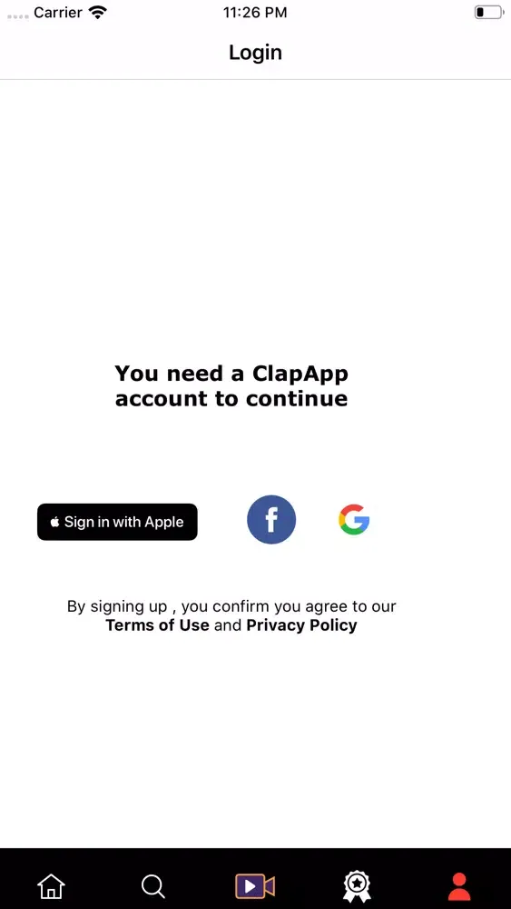 Screenshot di ClapApp - Talent Show App