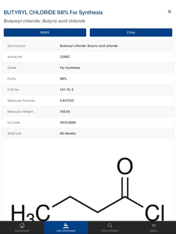 Zrzuty ekranu Loba Chemie iPad 