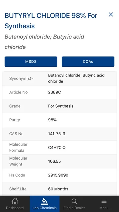 Zrzuty ekranu Loba Chemie
