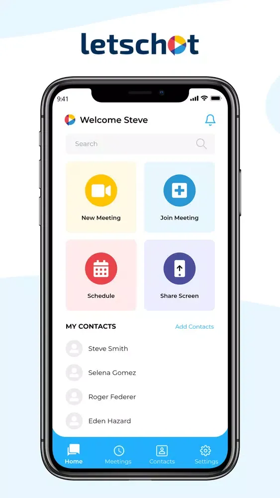 Ảnh chụp màn hình của Let’s Chat Cloud Meetings