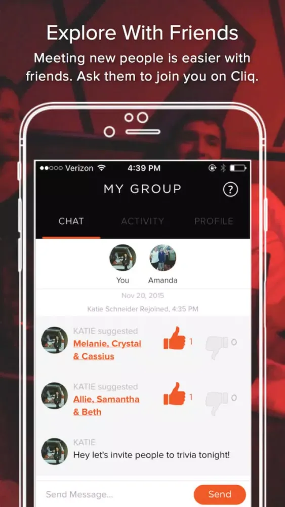 Cliq - Meet a New Group of Friends, with Yours應用截圖