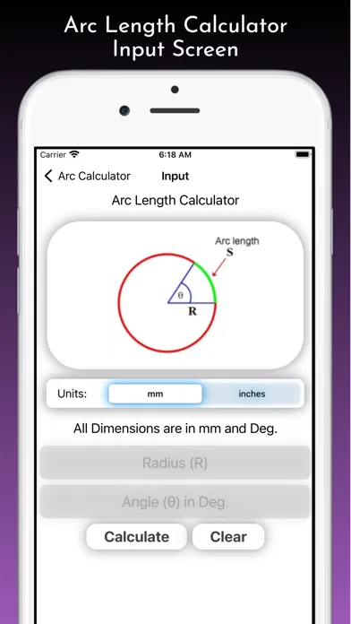 Captures d'écran de Arc Calculator Pro