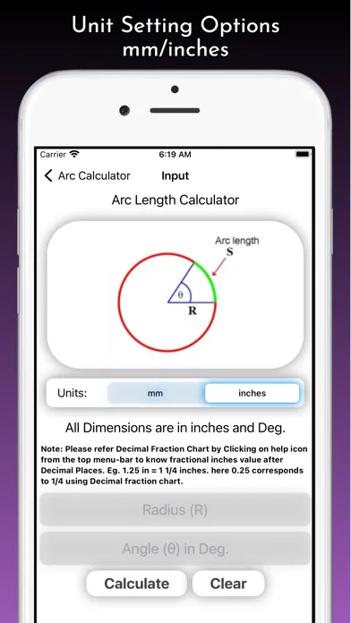 Captures d'écran de Arc Calculator Pro