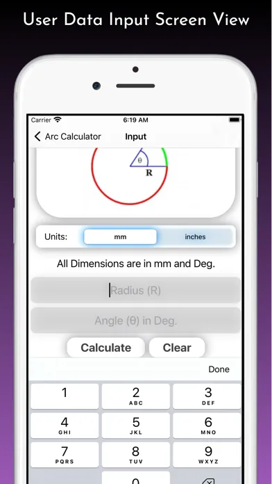 Captures d'écran de Arc Calculator Pro