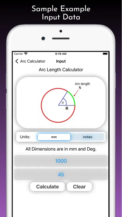 Captures d'écran de Arc Calculator Pro