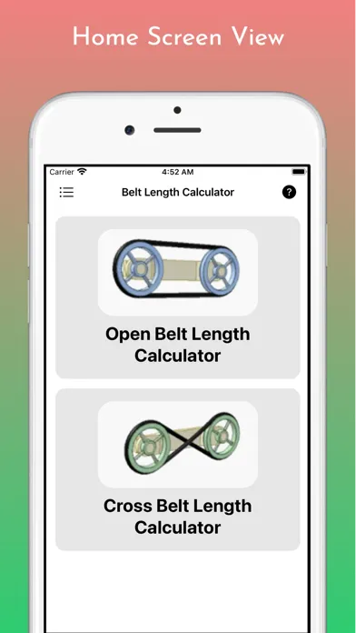 Captures d'écran de Belt Length Calculator Pro