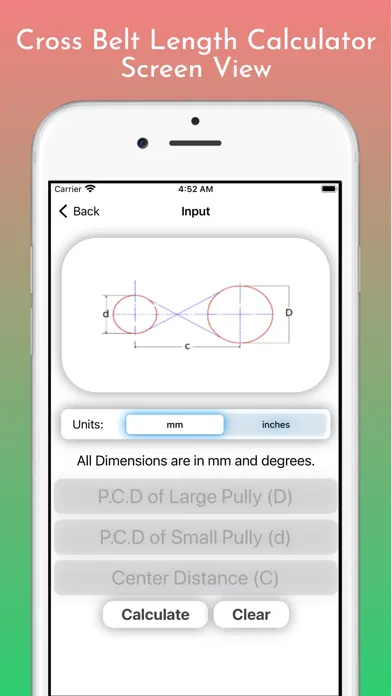 Captures d'écran de Belt Length Calculator Pro
