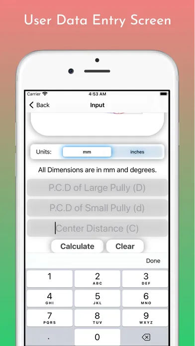 Captures d'écran de Belt Length Calculator Pro