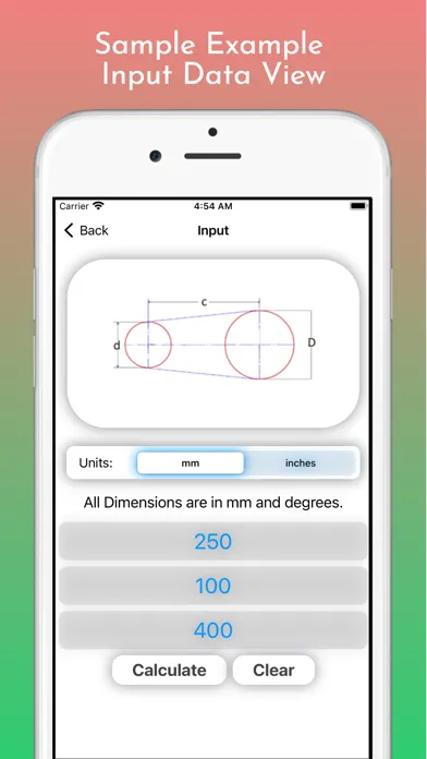 Captures d'écran de Belt Length Calculator Pro