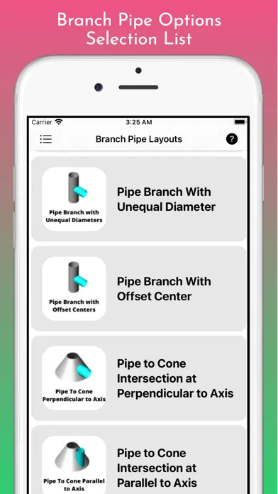 Tangkapan skrin Branch Pipe Layouts Pro