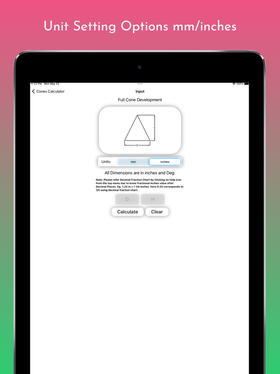 Capturas de pantalla de Cones Calculator Pro iPad 