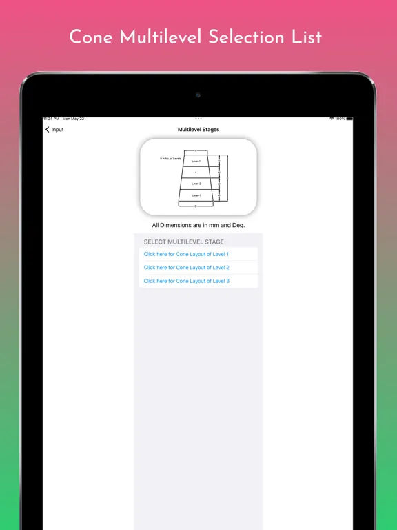 Cones Calculator Pro iPad  스크린샷