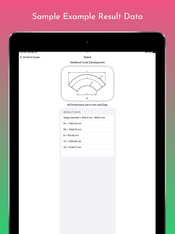 Capturas de pantalla de Cones Calculator Pro iPad 
