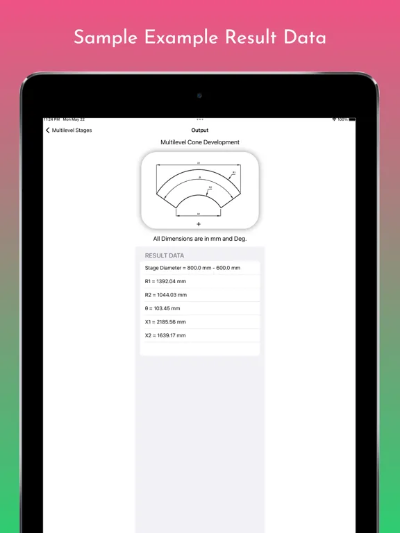 Cones Calculator Pro iPad  스크린샷