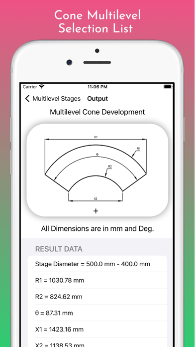 Capturas de pantalla de Cones Calculator Pro