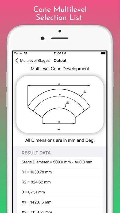 Cones Calculator Pro 스크린샷