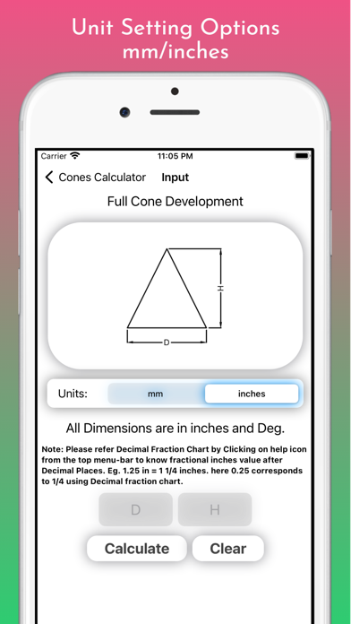 Capturas de pantalla de Cones Calculator Pro