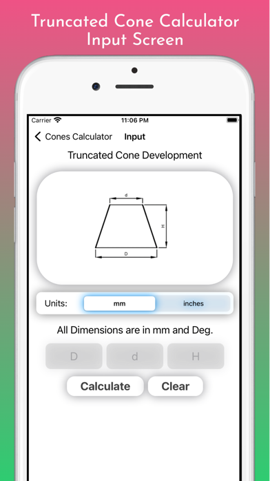 Capturas de pantalla de Cones Calculator Pro