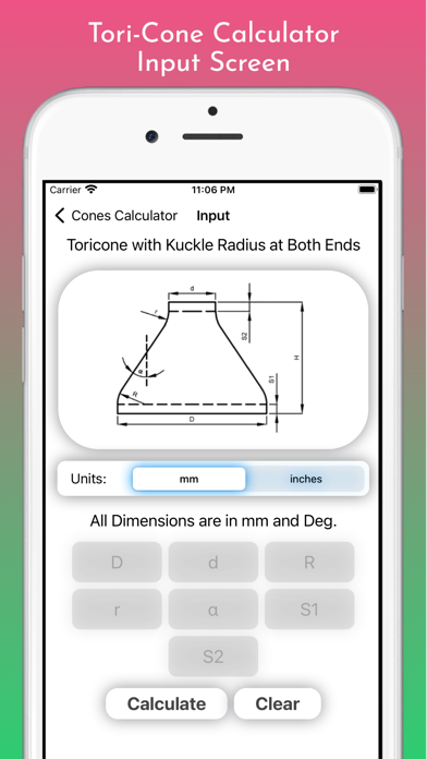 Capturas de pantalla de Cones Calculator Pro