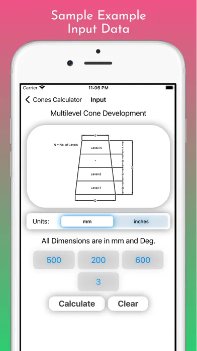 Cones Calculator Pro 스크린샷
