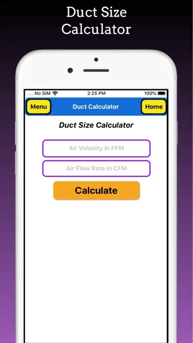 Duct Calculator Pro Screenshots