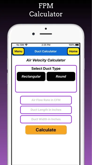 Duct Calculator Pro Screenshots