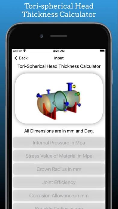 Pressure Vessel Thickness 스크린샷