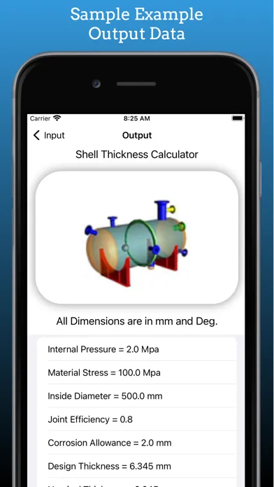 Pressure Vessel Thickness 스크린샷
