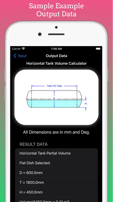 Ảnh chụp màn hình của Tank Volume Calculator Pro