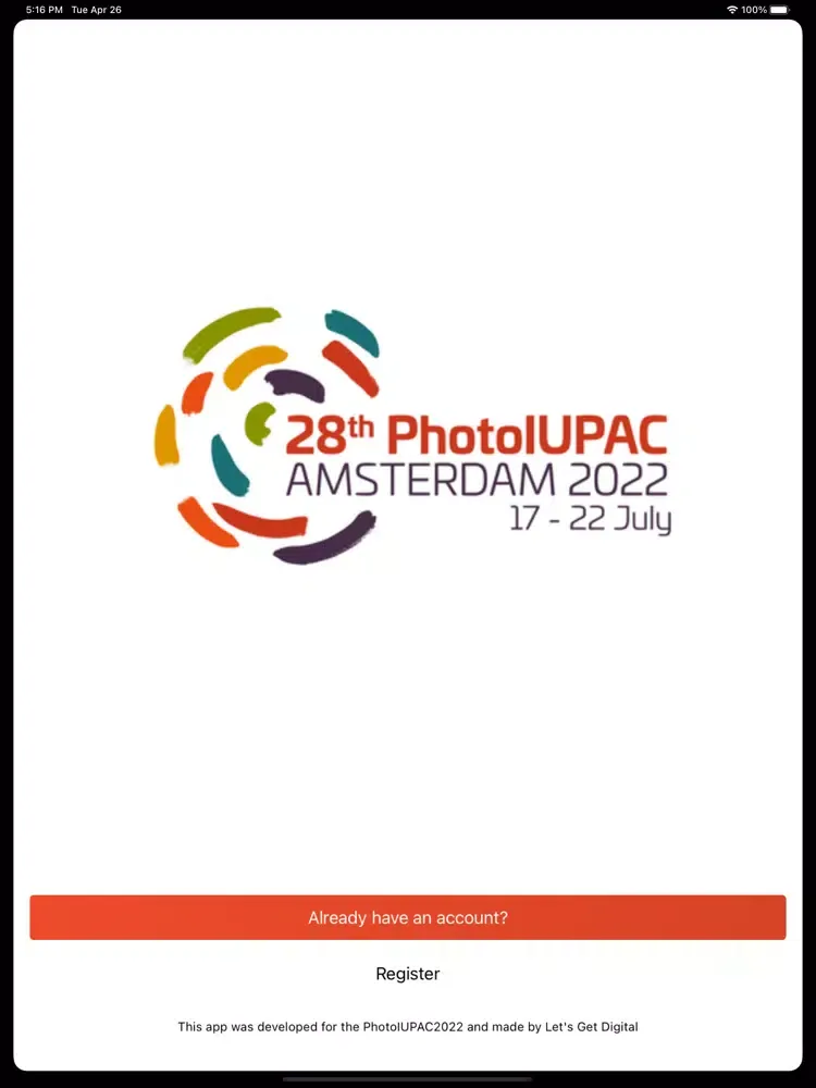 PhotoIUPAC2022 iPad  Screenshots