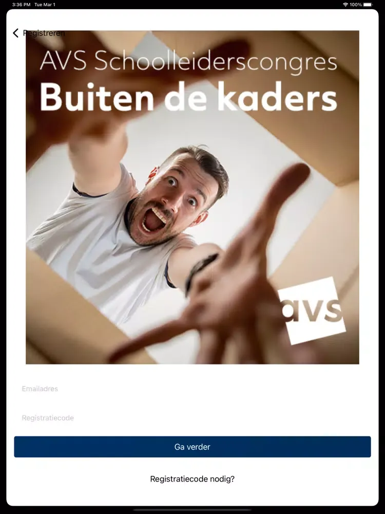 Tangkapan skrin AVS Congres iPad 