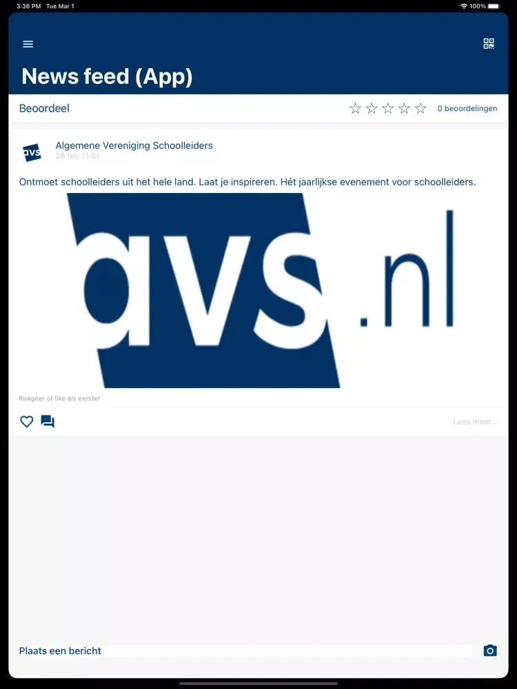 Tangkapan skrin AVS Congres iPad 
