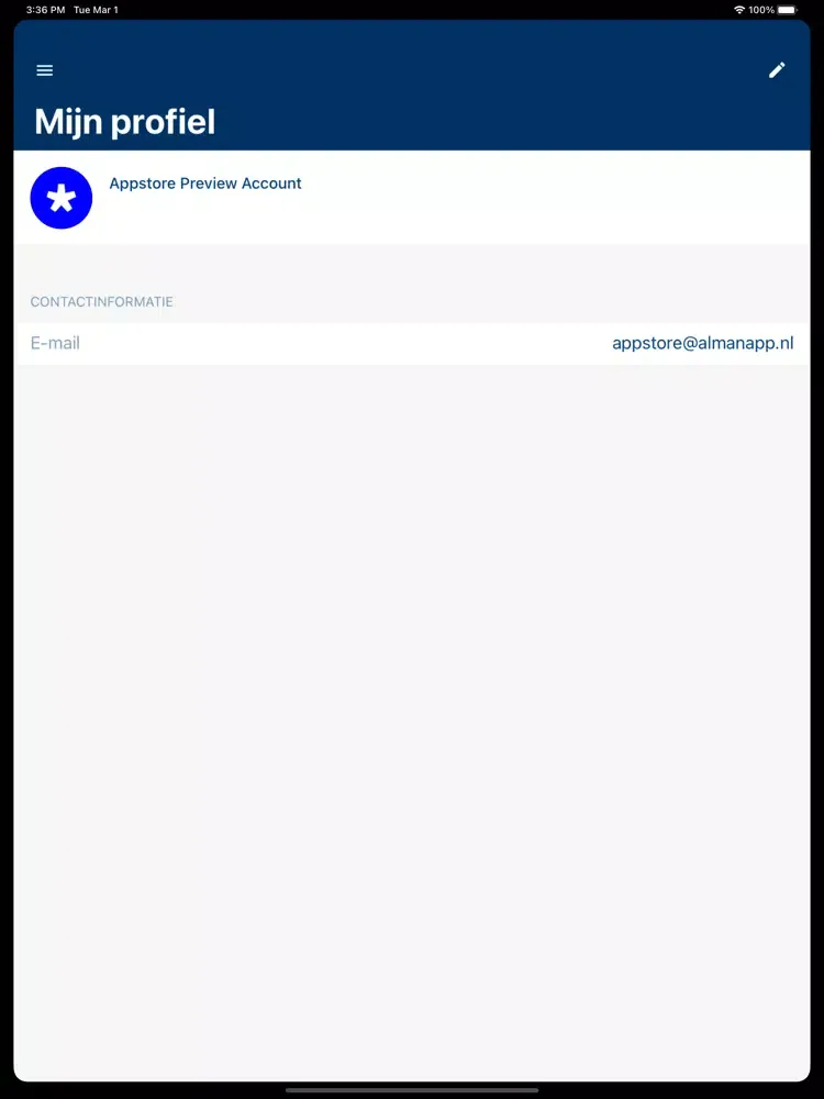 Tangkapan skrin AVS Congres iPad 