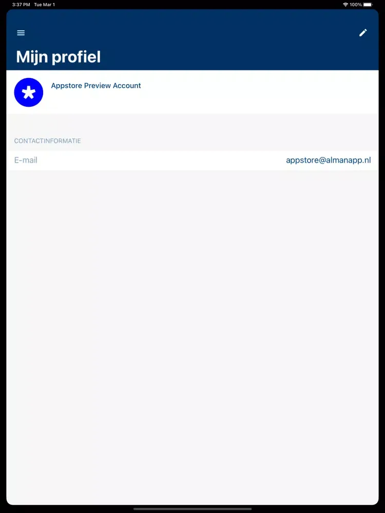 Tangkapan skrin AVS Congres iPad 