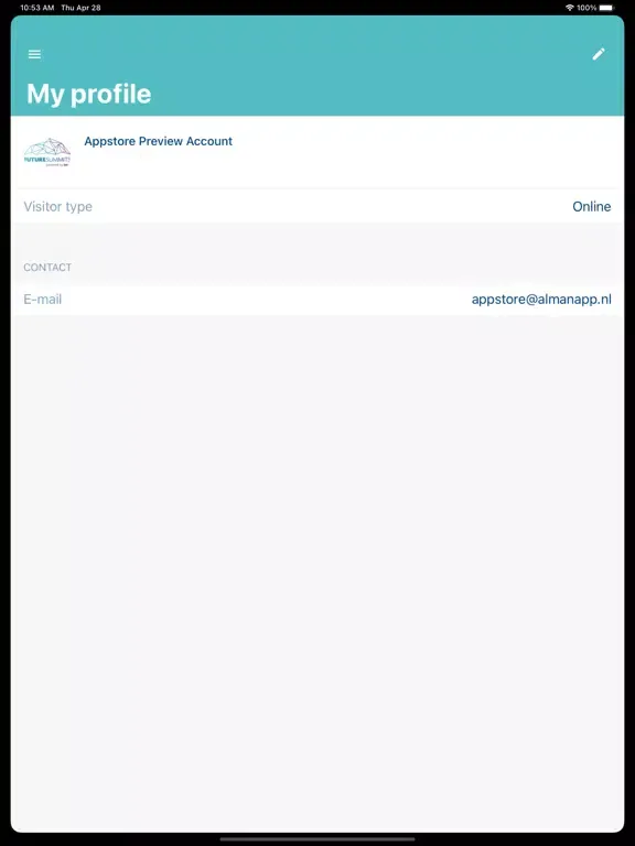 Capturas de tela do Future Summits iPad 