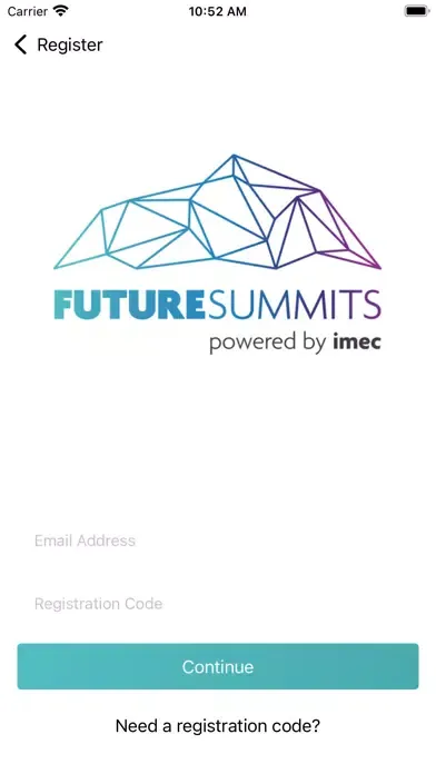 Capturas de tela do Future Summits