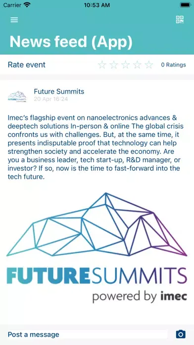 Capturas de tela do Future Summits