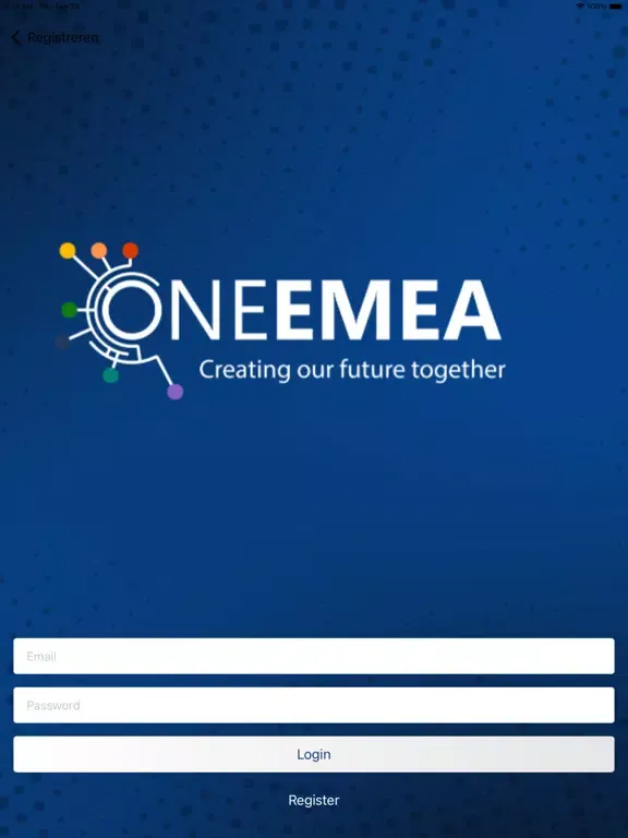 Tangkapan skrin OneEMEA Leadership Summit 2024 iPad 