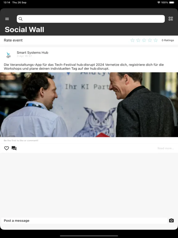 hub:disrupt 2024 iPad  Screenshots