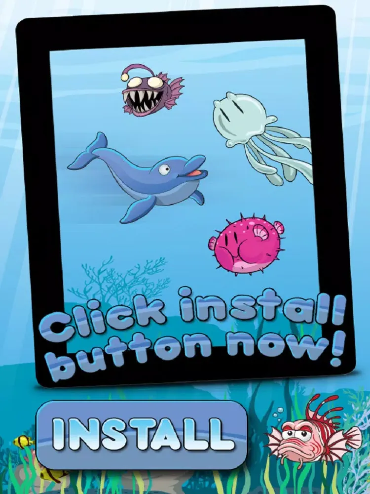 Скриншоты Kids Hungry Fish Game - Free Dolphin Version iPad 