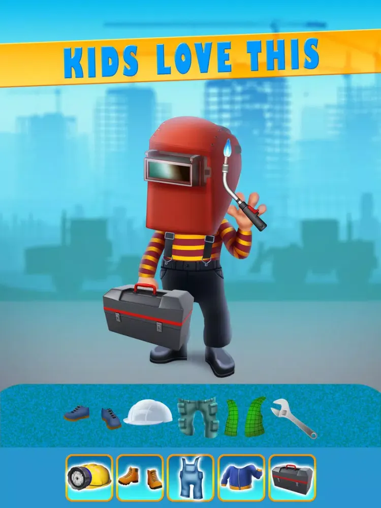 تصاویر Builder Boy - Dressing Up Game iPad 