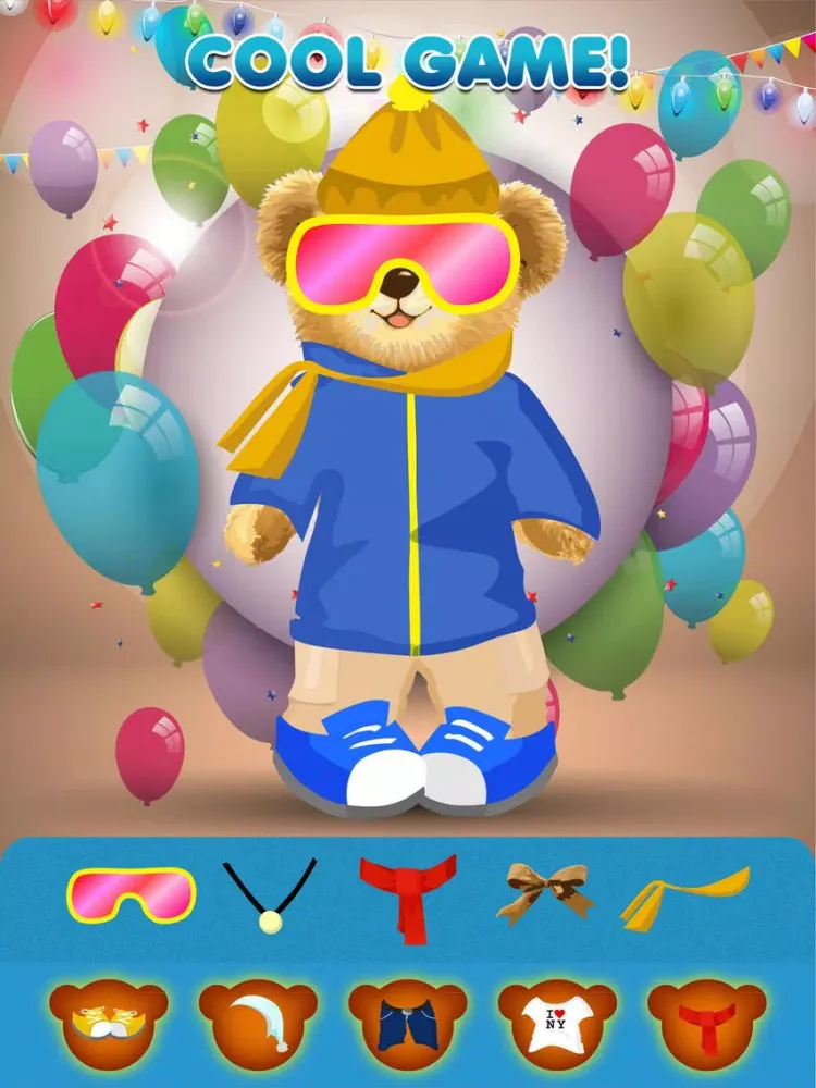 ภาพหน้าจอของ Cute and Cuddly Teddy Bear Dress Up Game iPad 