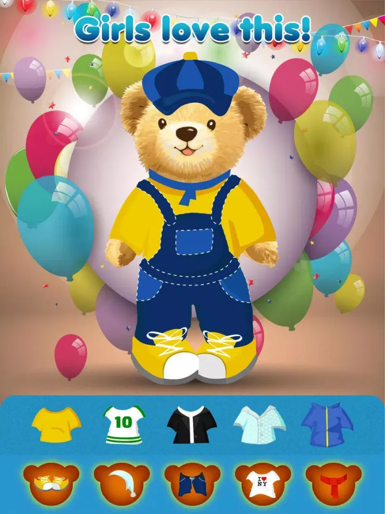 ภาพหน้าจอของ Cute and Cuddly Teddy Bear Dress Up Game iPad 